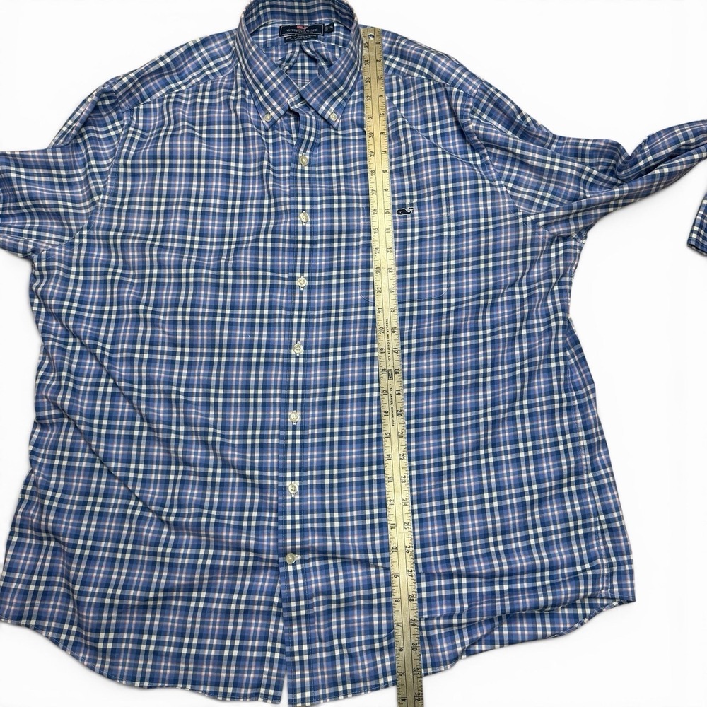 Vineyard Vines Men's SLIM FIT Tucker Shirt Button Down Cotton Lycra Blue XXL - Picture 9 of 13